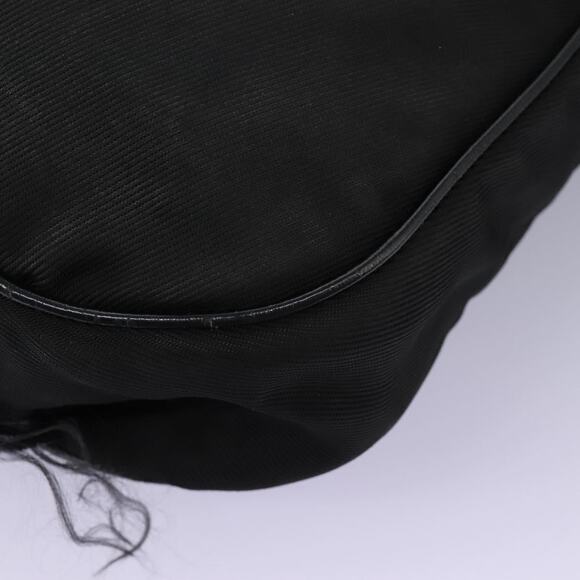 GUCCI Bamboo Hand Bag Nylon Black 001 2058 1577 5 - Picture 15 of 16